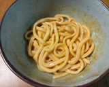 【冷凍牛丼の具 アレンジ】汁なし牛カルビ風うどん作り方4写真
