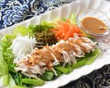 胡麻ドレをアレンジ、野菜たっぷり棒棒鶏♪作り方8写真