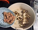 ♪松茸のお吸い物で♪和風ツナきのこパスタ作り方2写真