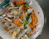 お一人様野菜たっぷりキムチウスター味炒飯作り方10写真