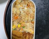 レンジ簡単クリーミーガパオ味炒飯弁当作り方15写真