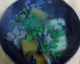 かぼちゃの豚汁：お雑煮/豚汁うどん作り方4写真
