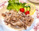 豚こま肉の塩麹漬け焼き☆レモン風味☆簡単作り方3写真