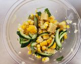 きゅうりととうもろこしの薬味和え作り方4写真