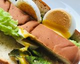 かんたん調理パン★レタス＆玉子パン作り方1写真