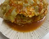 炊飯器でキャベツと鶏ひき肉のミルフィーユ作り方6写真