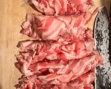 生姜香る、豚こま、大根、こんにゃくの煮物作り方1写真