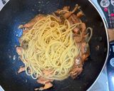 納豆とさばみそ缶のパスタ作り方3写真