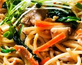 【野菜たっぷり✨】脱マンネリ🧈バター醤油パスタ🍝作り方4写真