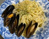 ムール貝とエノキのパスタ作り方10写真