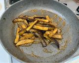 肉いらず♪茄子・ピーマン・人参の3色温玉丼作り方7写真