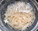 胡麻油香る！水菜と塩昆布のぶっかけうどん作り方2写真
