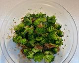 茹でブロッコリー🥦の麺つゆおかか和え作り方3写真