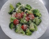 ブロッコリーとミニトマトの粉チーズ和え作り方3写真