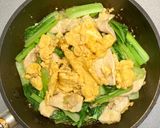 鶏むね肉と卵と小松菜の中華炒め作り方9写真
