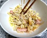 えのきチーズのライスペーパー焼き作り方1写真