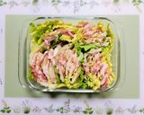 簡単夕飯！豚バラ白菜大蒜レンジ蒸し料理作り方5写真
