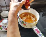 我が家の　にら玉スープ作り方6写真