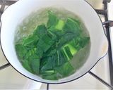 【離乳食初期】チンゲン菜のペースト作り方2写真