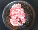 簡単夕飯昼食！包丁いらず10分旨辛豚キムチうどん作り方2写真