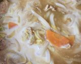 まろやかカレー風味の豆乳味噌うどん作り方10写真