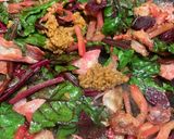 ビーツの葉とザーサイの豚肉炒め作り方7写真