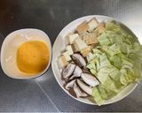 厚揚げとキャベツの卵とじ✨作り方2写真