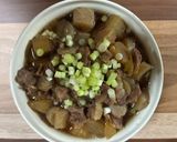 牛すじ、こんにゃく、大根の煮込み作り方5写真