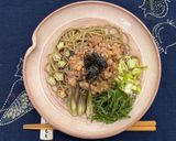 納豆とサバ缶で　ひっぱり蕎麦　作り方5写真