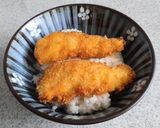 葱たっぷり白身さかなのフライ丼作り方8写真