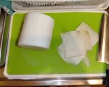 ワンパン調理☆もっちもちハム入り大根餅作り方1写真