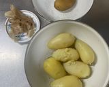 マヨ無しでも美味しいポテサラ【四毒抜き】作り方1写真