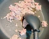 ニラと豚ひき肉のバターご飯作り方2写真