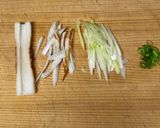 ちくわとねぎの巣ごもり卵作り方1写真