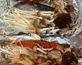 魚料理・簡単夕食★しめじ椎茸えのき鮭のホイル焼き作り方2写真