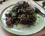 ランチに!ヤリイカと玉ねぎのイカ墨パスタ作り方11写真
