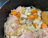 芽キャベツ、キノコのチキンカレー作り方2写真