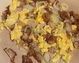 惣菜で簡単♪冷凍ご飯で唐揚げネギ炒飯作り方4写真