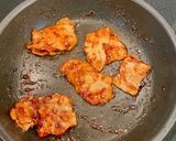 甜麺醤の甘辛味噌ダレの、豚バラ丼作り方7写真