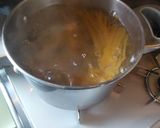 本格✨️豚バラと味噌でカルボナーラ作り方4写真