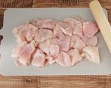 ☆簡単☆旨だし鶏むね肉の梅しそ串焼き作り方2写真