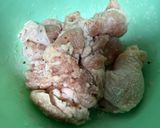 煮込むチキン南蛮にいぶりがっこタルタル作り方2写真