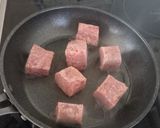 感染症対策☆なんちゃってコロコロステーキ作り方5写真