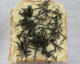 朝ごはんやおやつにも！しらす海苔トースト作り方2写真