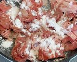カリカリ豚の香味ソース わさび菜サラダ♪作り方3写真