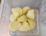 じゃがいもと鶏ひき肉の味噌炒め作り方3写真