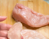 【とり天】鶏むね肉で簡単！衣サクサク！作り方1写真