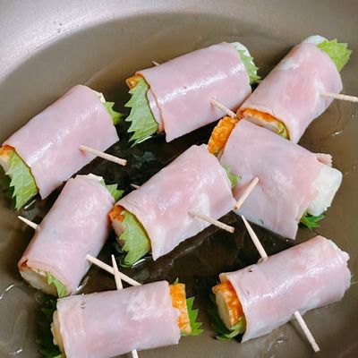 チーズinちくわのシソベーコン巻き♡ by 柴犬のお顔☆ 【クックパッド