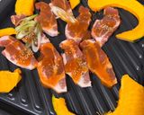 ワンプレートグリルで超簡単焼肉　味付き豚ロースで作り方1写真