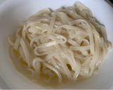 レンジで簡単！乾麺うどん作り方3写真